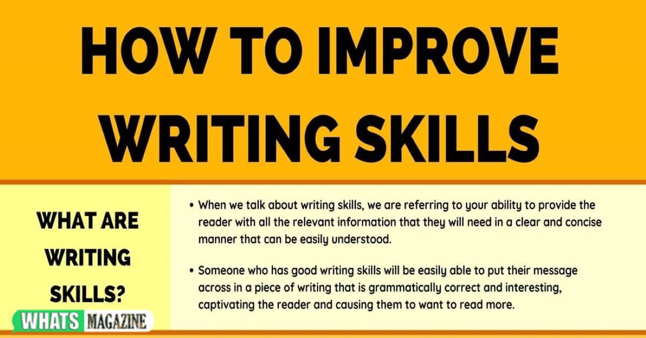 improve your writing skills